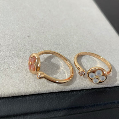 [OAKJURI Jewelry]SUN 1 DIAMOND PINK MOP RING
