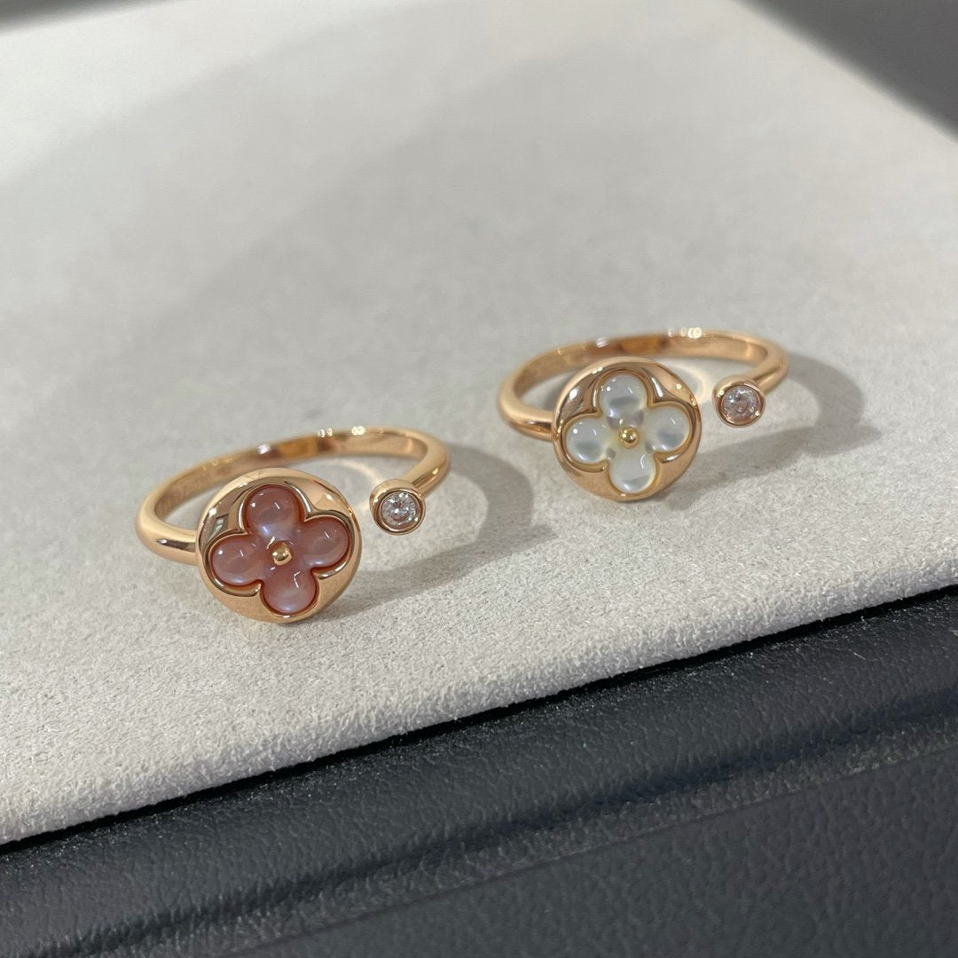 [OAKJURI Jewelry]SUN 1 DIAMOND PINK MOP RING