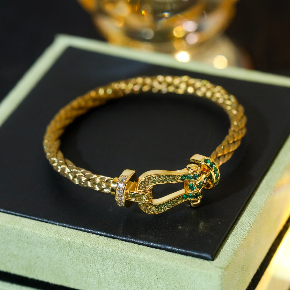 [OAKJURI Jewelry]FORCE 10 GOLD GREEN DIAMOND PAVED