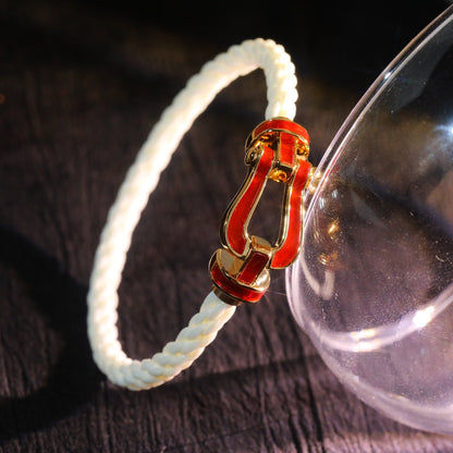 [OAKJURI Jewelry]FORCE 10 WHITE TEXTILE DIAMOND PAVED