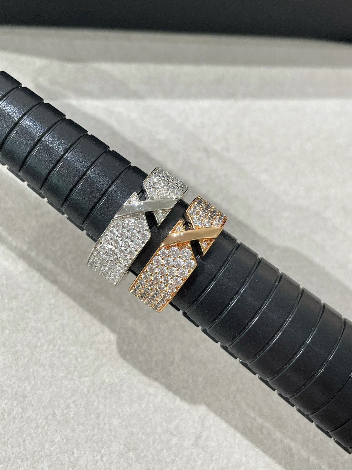 [OAKJURI Jewelry]LIENS EVIDENCE  DIAMOND PAVED RING