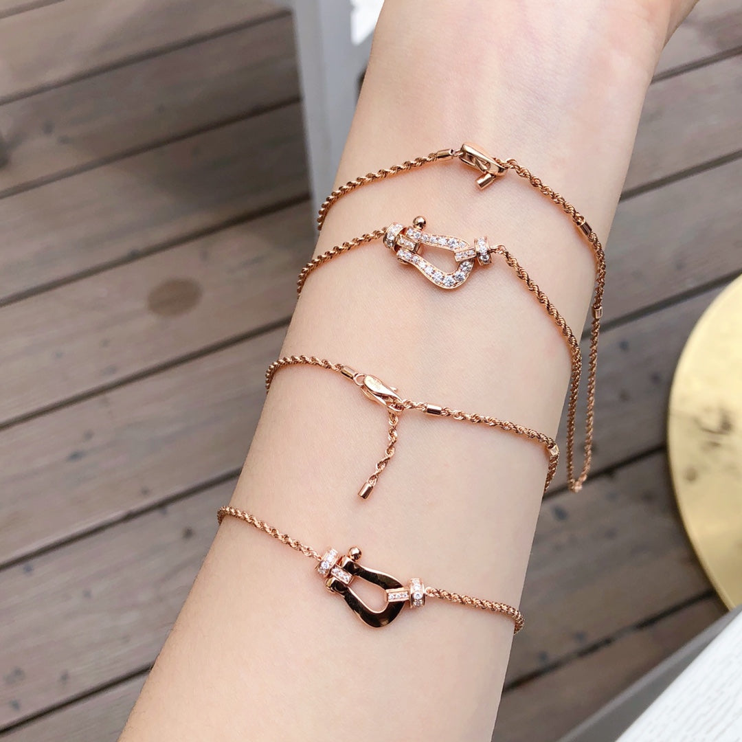 [OAKJURI Jewelry]FORCE 10 PINK GOLD DIAMOND NECKLACE