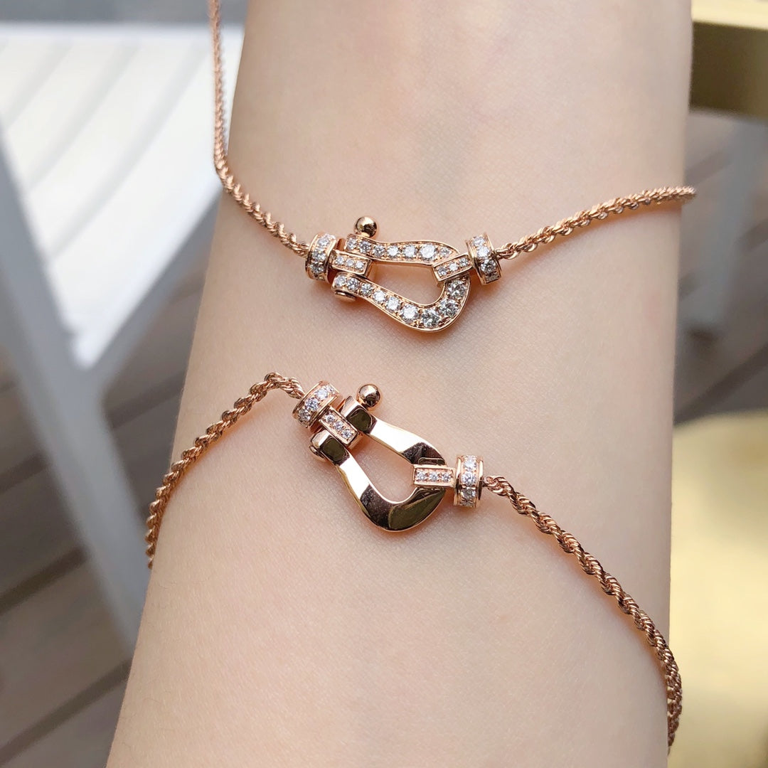 [OAKJURI Jewelry]FORCE 10 PINK GOLD DIAMOND NECKLACE