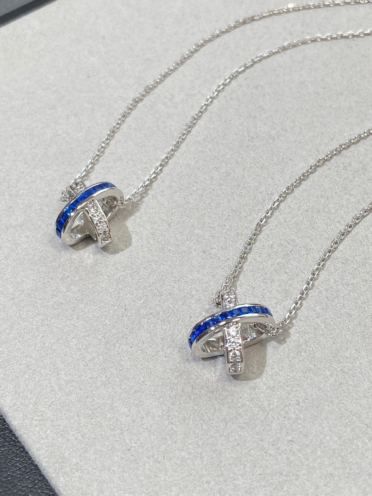 [OAKJURI Jewelry]LIENS DIAMOND SILVER NECKLACE