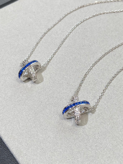 [OAKJURI Jewelry]LIENS DIAMOND SILVER NECKLACE