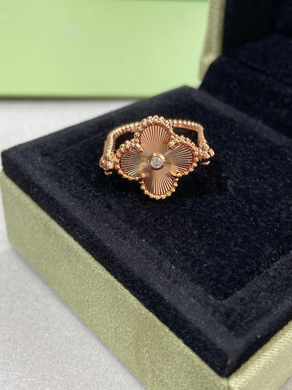 [OAKJURI Jewelry]CLOVER RIVERSIBLE RING GOLD COLLECTION