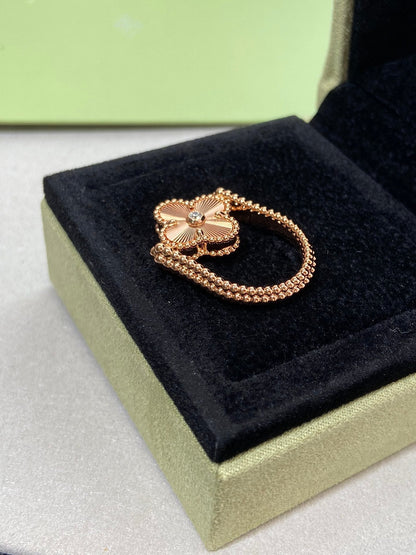 [OAKJURI Jewelry]CLOVER RIVERSIBLE RING GOLD COLLECTION