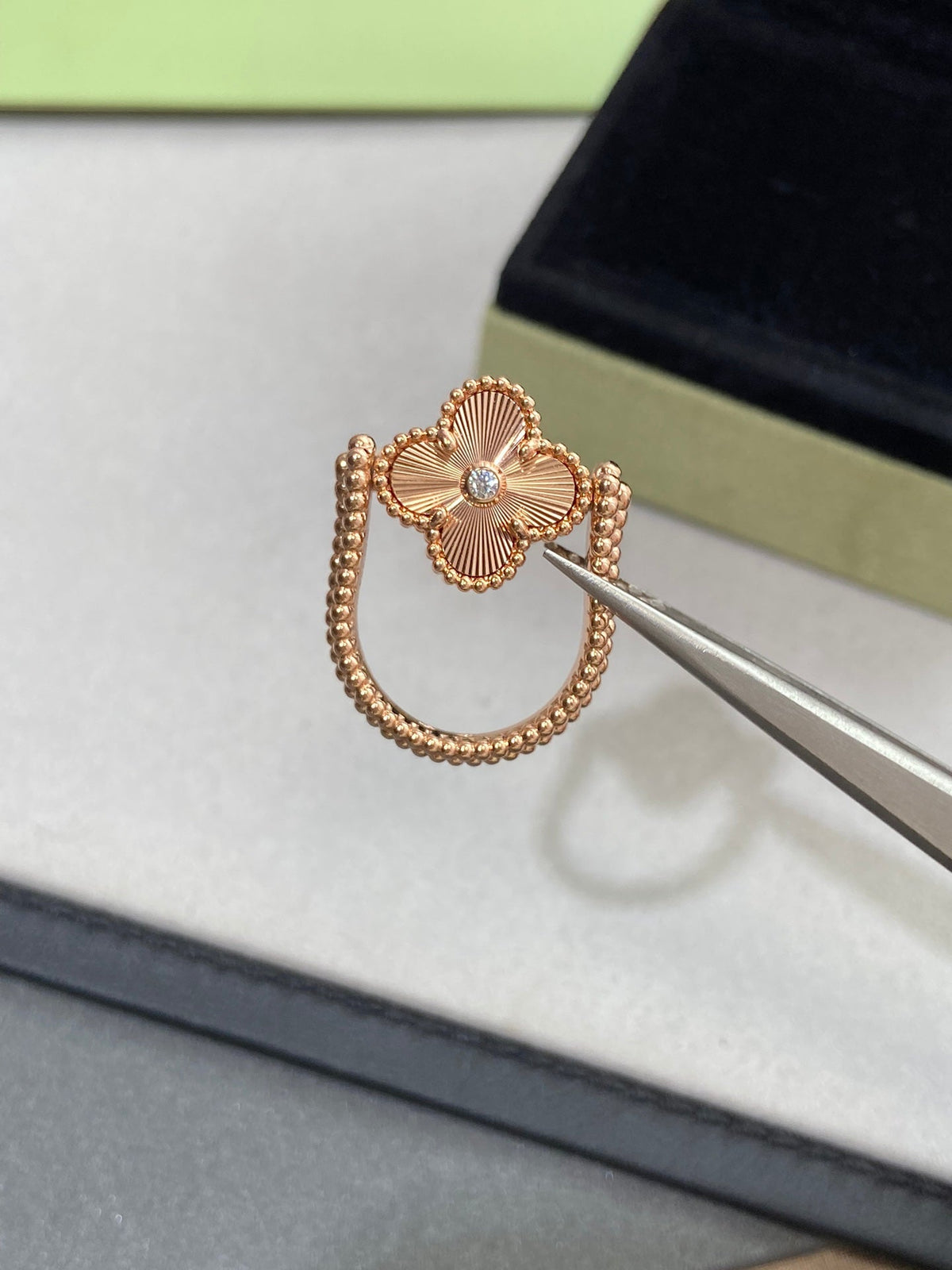 [OAKJURI Jewelry]CLOVER RIVERSIBLE RING GOLD COLLECTION