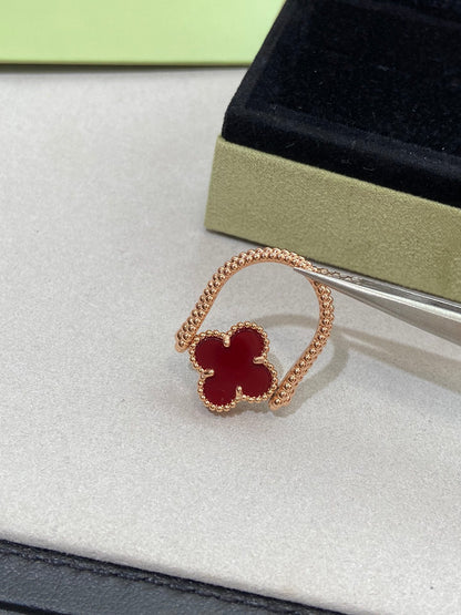 [OAKJURI Jewelry]CLOVER RIVERSIBLE RING ROSE GOLD COLLECTION