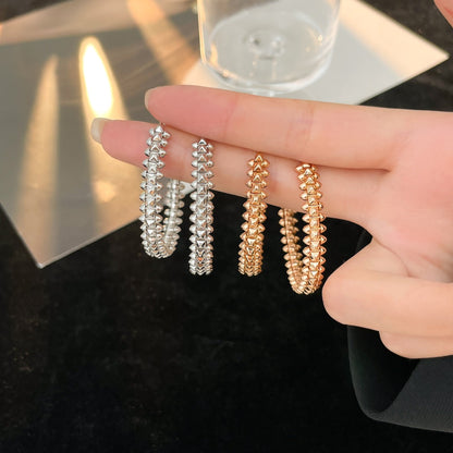 [OAKJURI Jewelry] CLASH HOOP LARGE EARRINGS