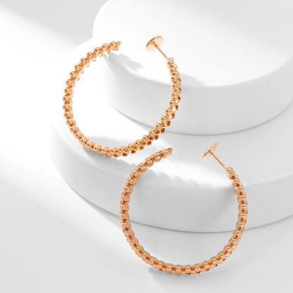 [OAKJURI Jewelry] CLASH HOOP LARGE EARRINGS