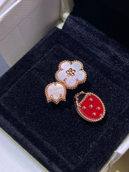 [OAKJURI Jewelry]LUCKY 3 MOTIF ROSE GOLD RING