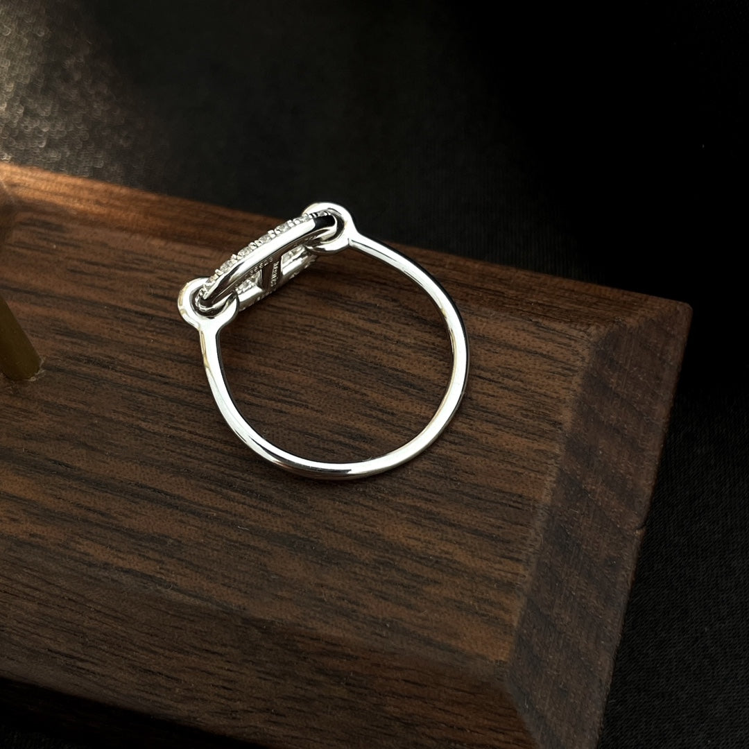 [OAKJURI Jewelry]RONDE SMALL SILVER DIAMOND RING