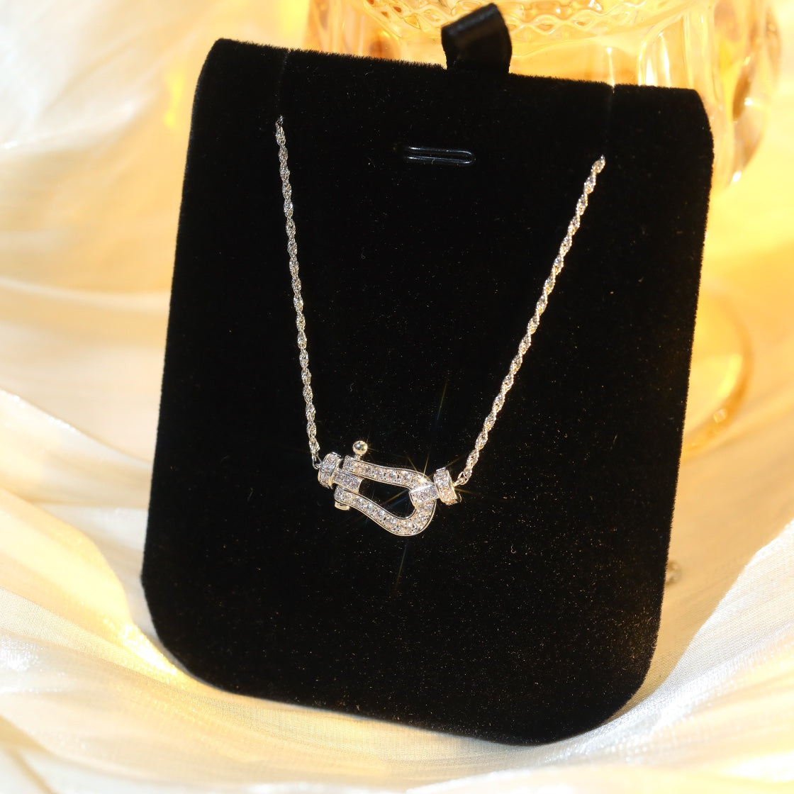 [OAKJURI Jewelry]FORCE 10 DIAMOND SILVER NECKLACE MINI MODEL