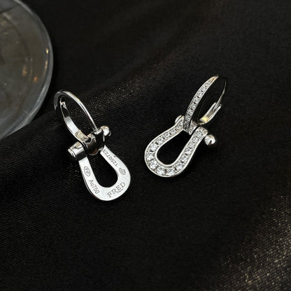 [OAKJURI Jewelry]FORCE 10 FULL DIAMOND DROP EARRINGS MEDIUM MODEL