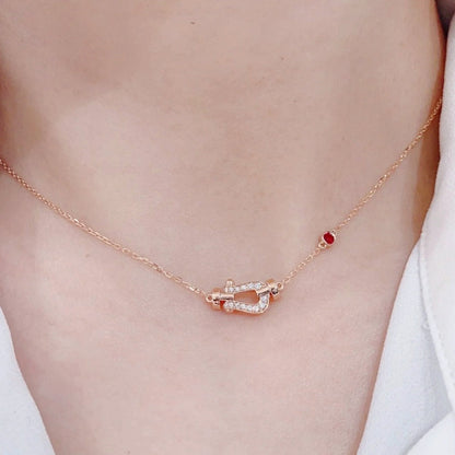 [OAKJURI Jewelry]FORCE 10 DIAMOND PINK GOLD NECKLACE