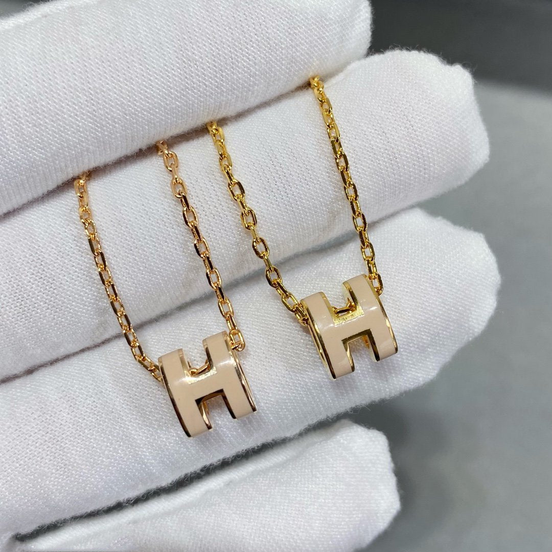 [OAKJURI Jewelry]MINI POP H NECKLACE