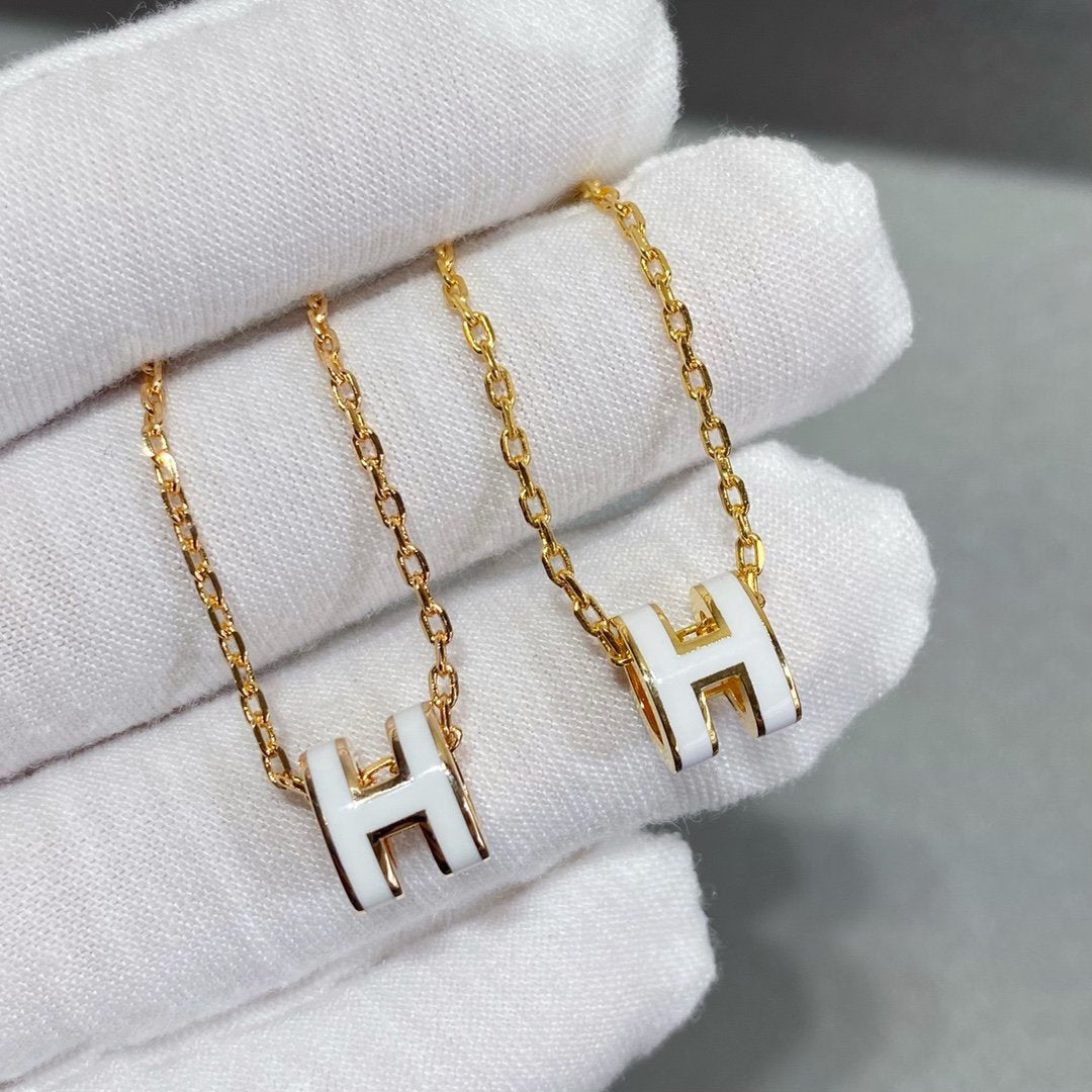 [OAKJURI Jewelry]MINI POP H NECKLACE