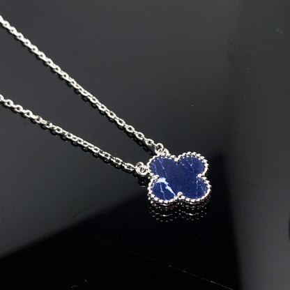 [OAKJURI Jewelry]CLOVER PIETERSITE SILVER LONG NECKLACE