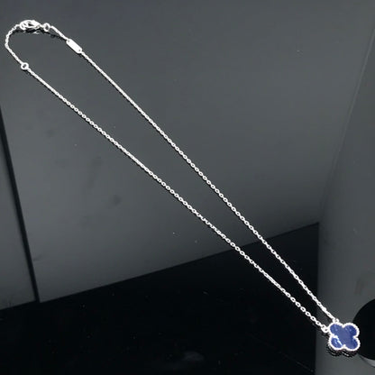 [OAKJURI Jewelry]CLOVER PIETERSITE SILVER LONG NECKLACE