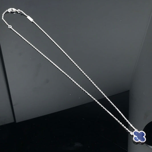[OAKJURI Jewelry]CLOVER PIETERSITE SILVER LONG NECKLACE