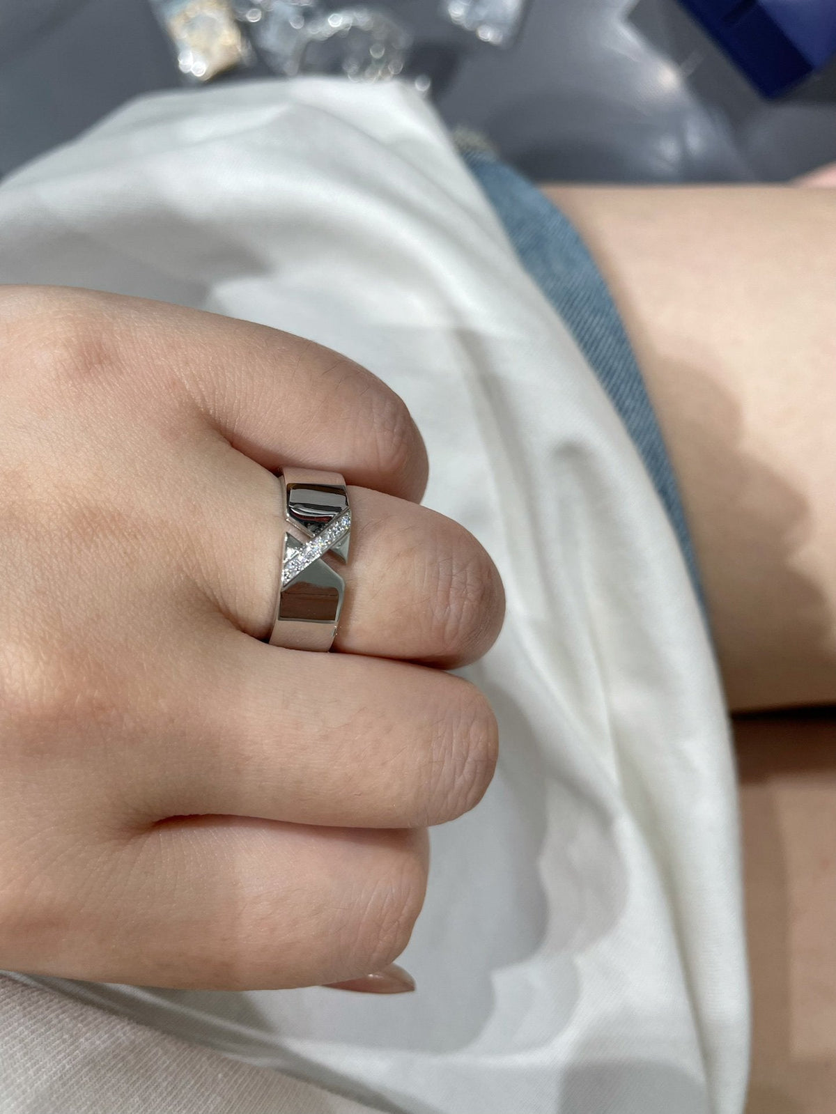 [OAKJURI Jewelry]LIENS EVIDENCE DIAOMOND RING