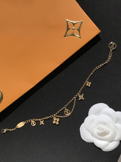 [OAKJURI Jewelry]BLOOMING PINK GOLD MOP BRACELET
