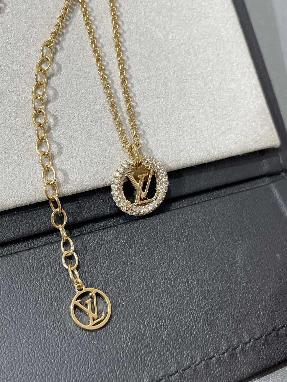 [OAKJURI Jewelry]BY NIGHT DIAMOND PAVED NECKLACE