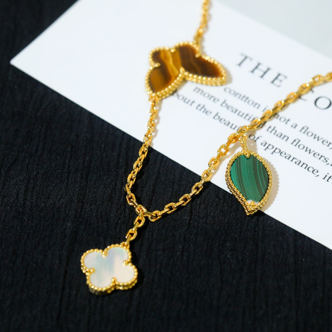 [OAKJURI Jewelry]LUCKY SPRING 5 MOTIF GOLD BRACELET
