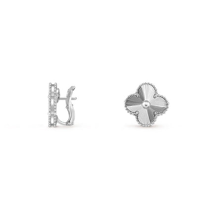 [OAKJURI Jewelry]CLOVER SILVER 15MM MOP EARRINGS COLLECTION