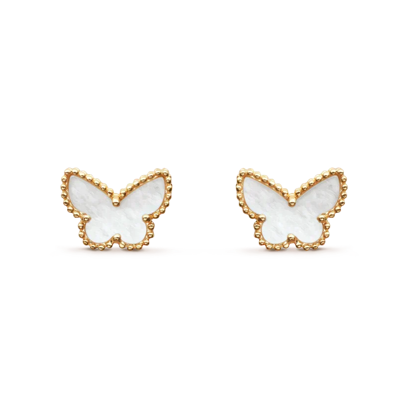[OAKJURI Jewelry]SWEET BUTTERFLY MOP EARSTUDS