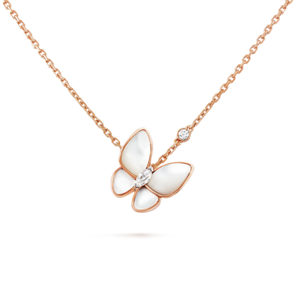 [OAKJURI Jewelry]BUTTERFLY MOP DIAMOND NECKLACE