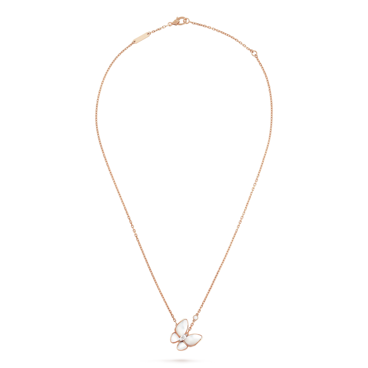 [OAKJURI Jewelry]BUTTERFLY MOP DIAMOND NECKLACE