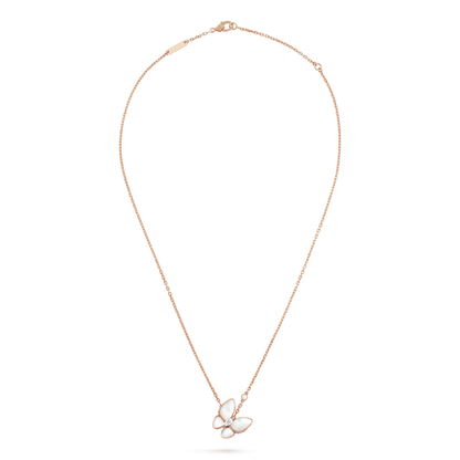 [OAKJURI Jewelry]BUTTERFLY MOP DIAMOND NECKLACE