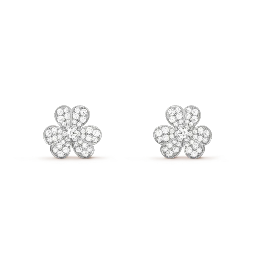 [OAKJURI Jewelry]CLOVER COMOS DIAMOND EARRINGS SILVER