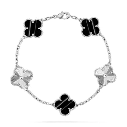 [OAKJURI Jewelry] CLOVER 5 MOTIF PULSAR STONE BRACELET COLLECTION