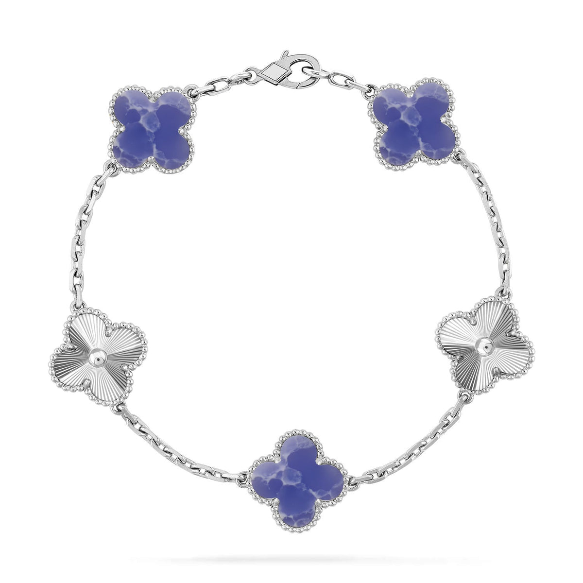 [OAKJURI Jewelry]CLOVER 5 MOTIF BLUE VEINS BRACELET COLLECTION