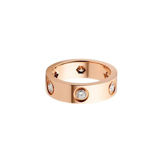[OAKJURI Jewelry] LOVE 5.5MM 6 DIAMOND RING