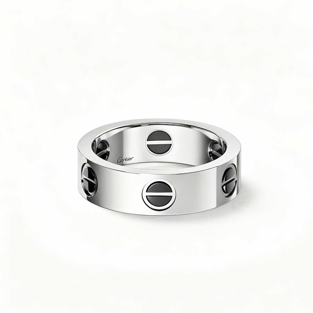 [OAKJURI Jewelry] LOVE RING 5.5MM NO DIAMONDS  CERAMIC
