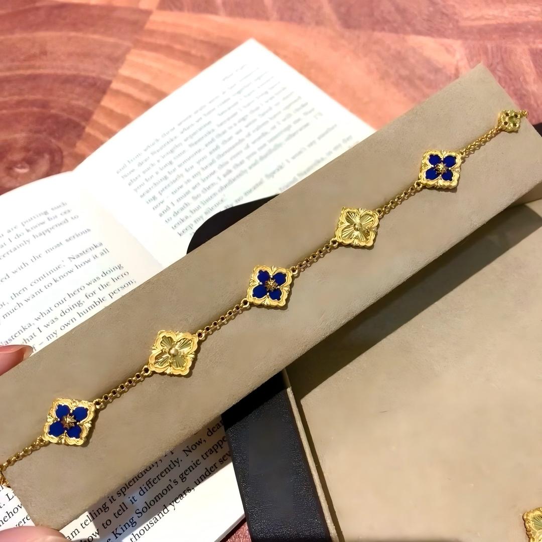 [OAKJURI Jewelry JEWELRY] OPERA 5 MOTIFS TULLE ENAMEL BRACELET