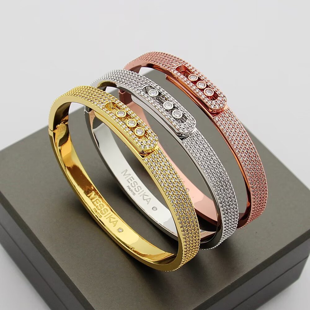 [OAKJURI Jewelry]Move Noa Full Pavé Diamond Bangle Bracelet
