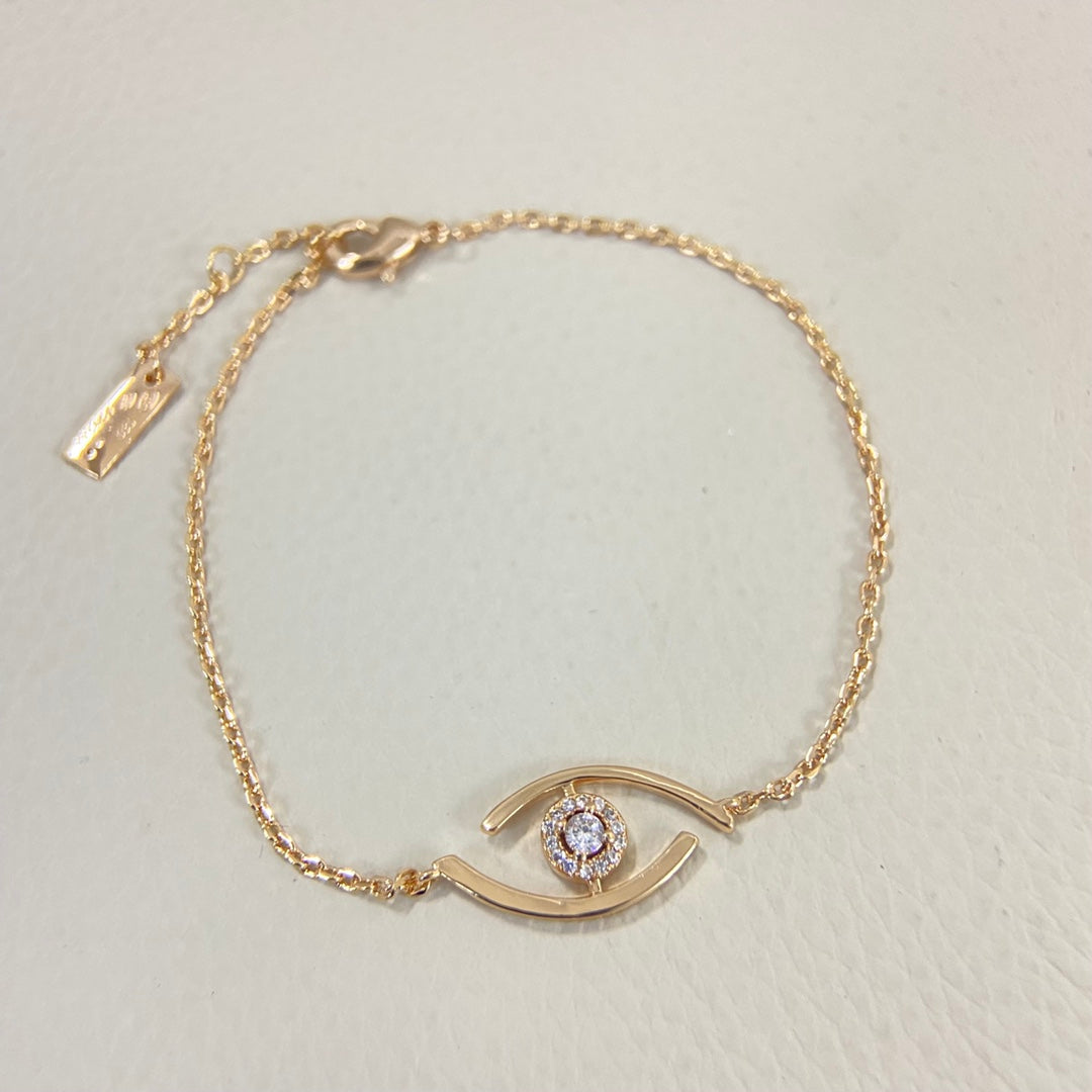 [OAKJURI Jewelry]Lucky Eye Pave-Set Diamond Bracelet