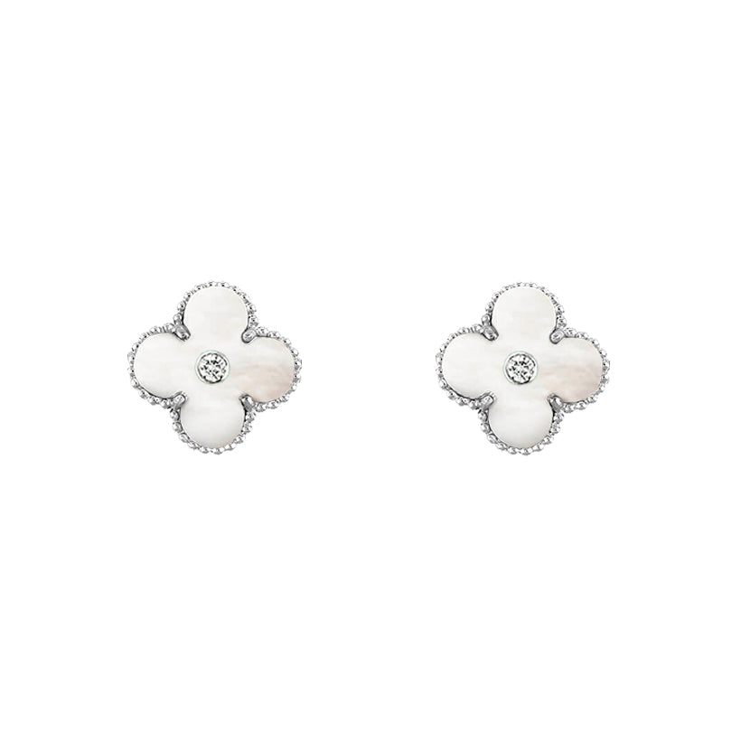 [OAKJURI Jewelry]CLOVER SILVER 15MM EARRINGS COLLECTION