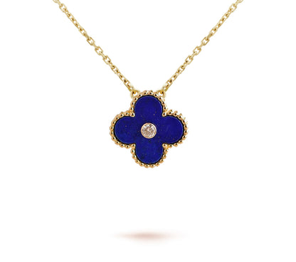 [OAKJURI Jewelry]CLOVER 15MM CHRISTMAS LIMITED EDITION SINGLE FLOWER NECKLACE