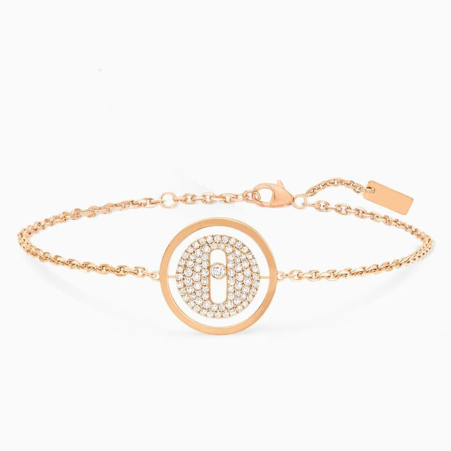 [OAKJURI Jewelry]LUCKY MOVE DIAMOND PAVED BRACELET