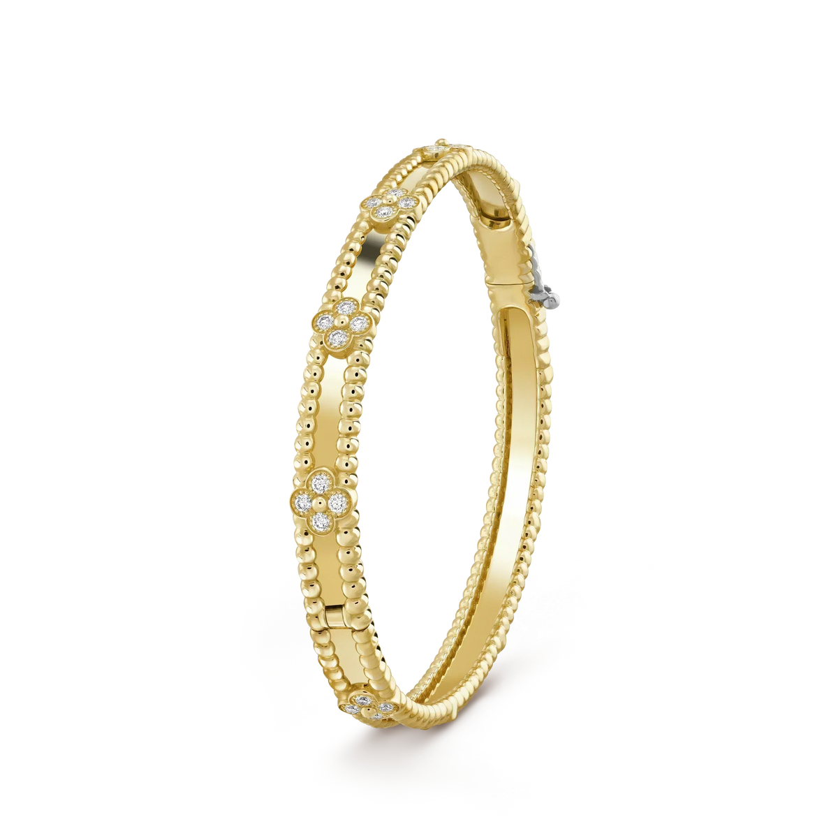 [OAKJURI Jewelry]CLOVER BRACELET 4MM DIAMONDS