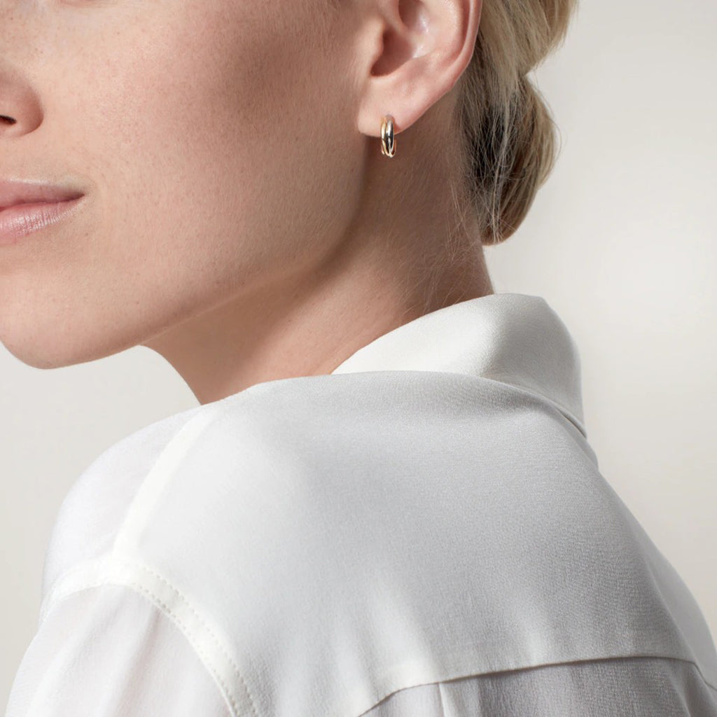 [OAKJURI Jewelry] TRINITY ON DIAMOND MINI EARRINGS