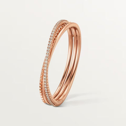 [OAKJURI Jewelry] ETINCELLE HALF-PAVED DIAMOND BRACELET
