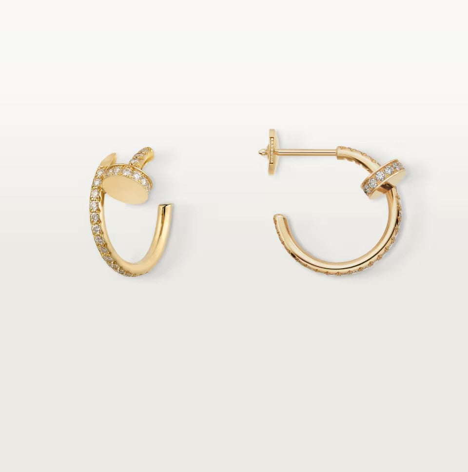 [OAKJURI Jewelry] JUSTE FULL DIAMOND SMALL EARRINGS