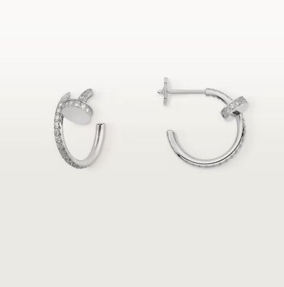 [OAKJURI Jewelry] JUSTE FULL DIAMOND SMALL EARRINGS